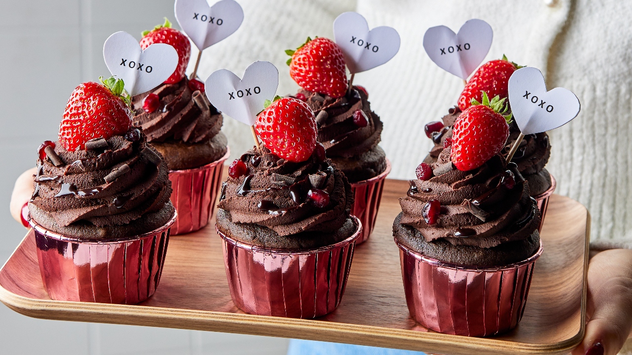 Cupcakes au vin rouge et chocolat