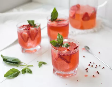 Strawberry Basil Cocktail