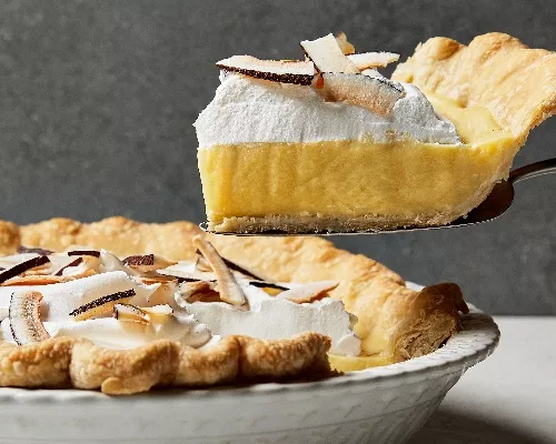 Tarte à la crème de noix de coco