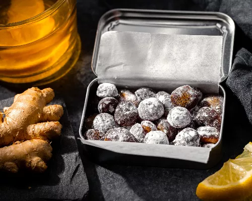 Pastilles contre la toux citron-gingembre